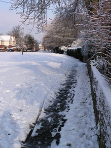 All Tye Path in the Snow - December 2009
