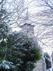 All Saints' Spire in the Snow - December 2009