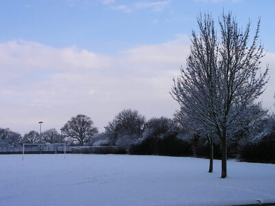 The Football Pitch in the Snow - December 2009