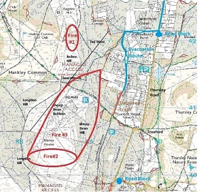 Hankley Fire July 22 Map#1