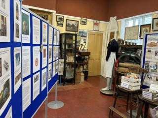 a view of museum exhibition