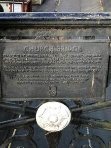 Church Cliff Bridge Plaque