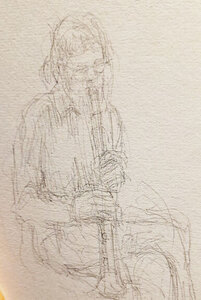 Sketch of Alex by Helen Elwin