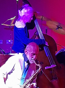 Julia Doyle, Double Bass and Harrison Smith on Sax