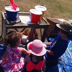 The small animal petting zoo was popular!