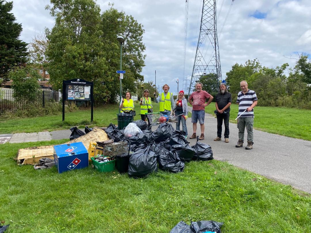 Fly tip clearance in Greenshaw Woods