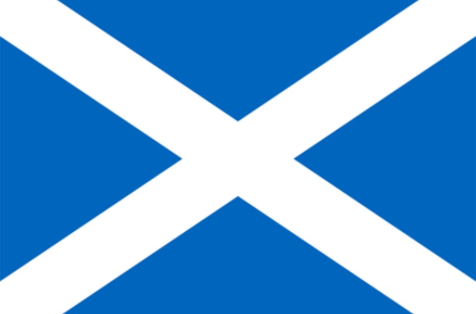Small Scottish flag for scoreboards