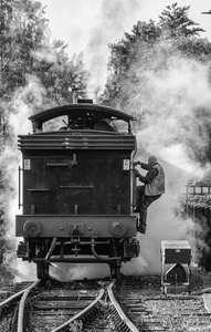 Changing the points.