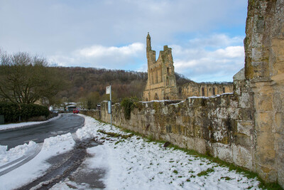 Byland Abbey in the Snow 