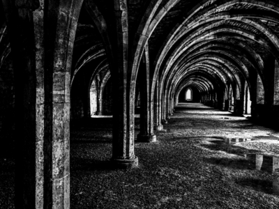Undercroft of Fountains Abbey