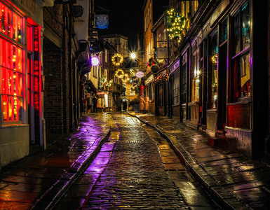 The Shambles at Christmas - York.