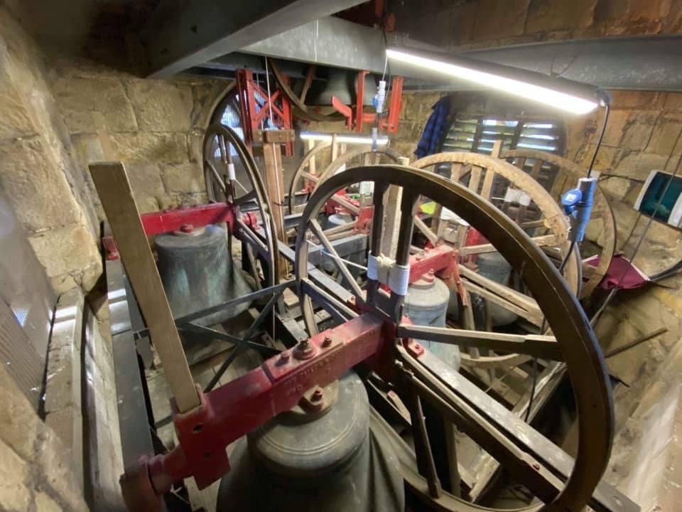 Bells in tower