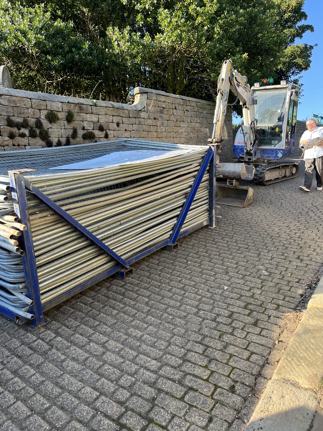 Delivery of boards to protect Jane Street