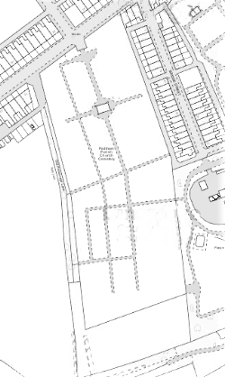 Current Map of Padiham Blackburn Road Cemetery