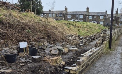 TASK5 – much more clearing work to be done before the building of the embankment wall
