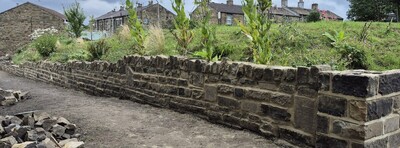 TASK5 - leftover stones upended and fixed for the toppers (main section)