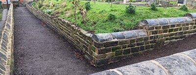 TASK6 - Our volunteer Paul spent hours levelling the pathway ready for sowing grass seed in the spring of 2026