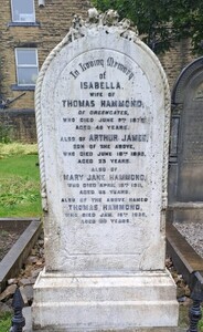 Hammond family grave - before