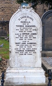 Hammond family grave - after