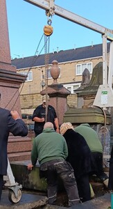 First layer of monument is replaced