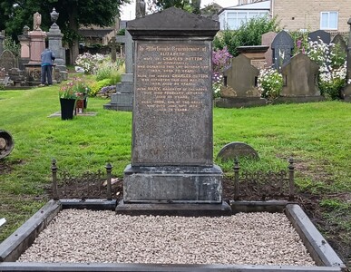 Hutton grave fully restored