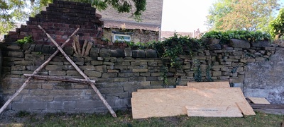 Crumbling wall