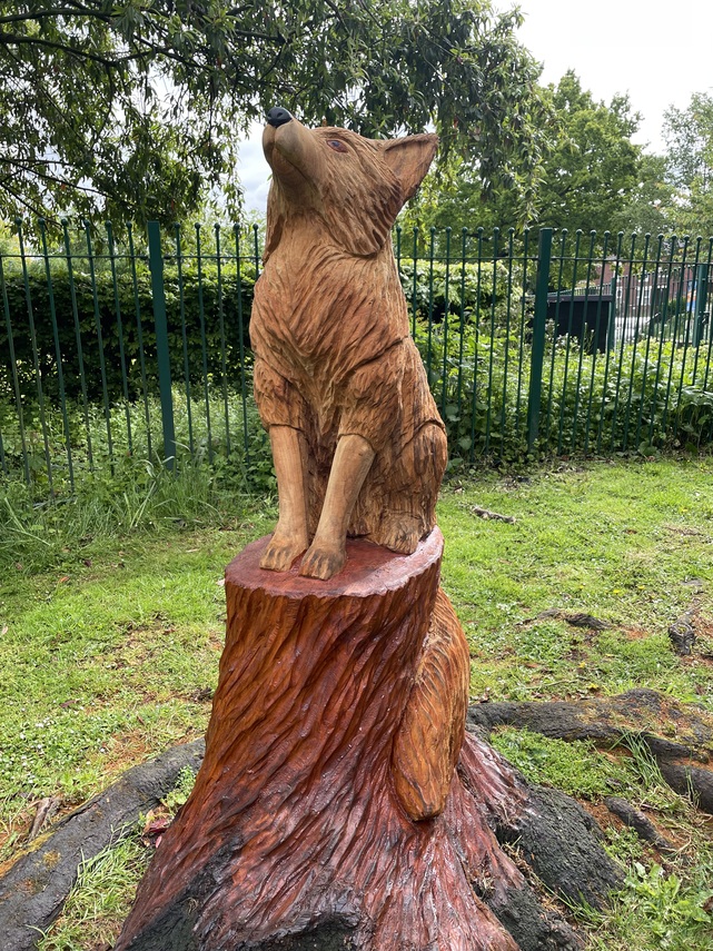 Tree Sculpture Fox