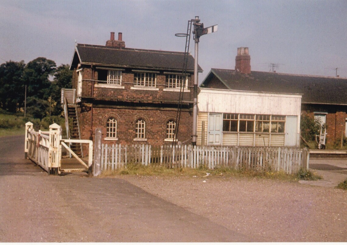 Hunmanby Railway Station signal box 1969 photo Historical Model Railway Society