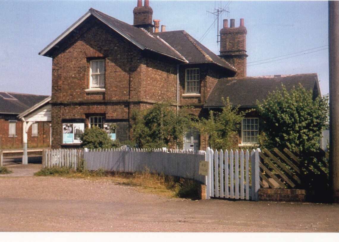 1969.8.7 Station Building from Bridlington Road, Hunmanby
