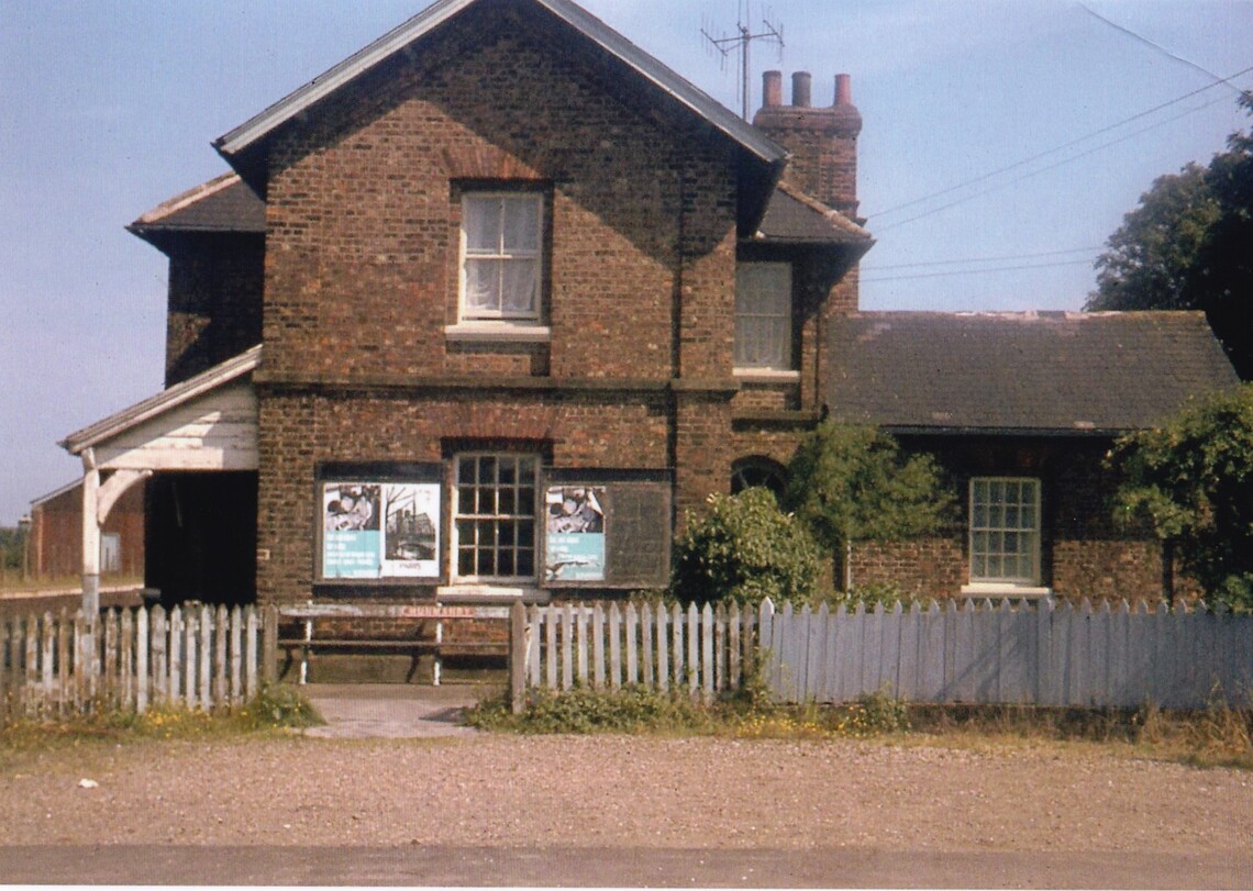 Hunmanby Station buildings side road access in 1969