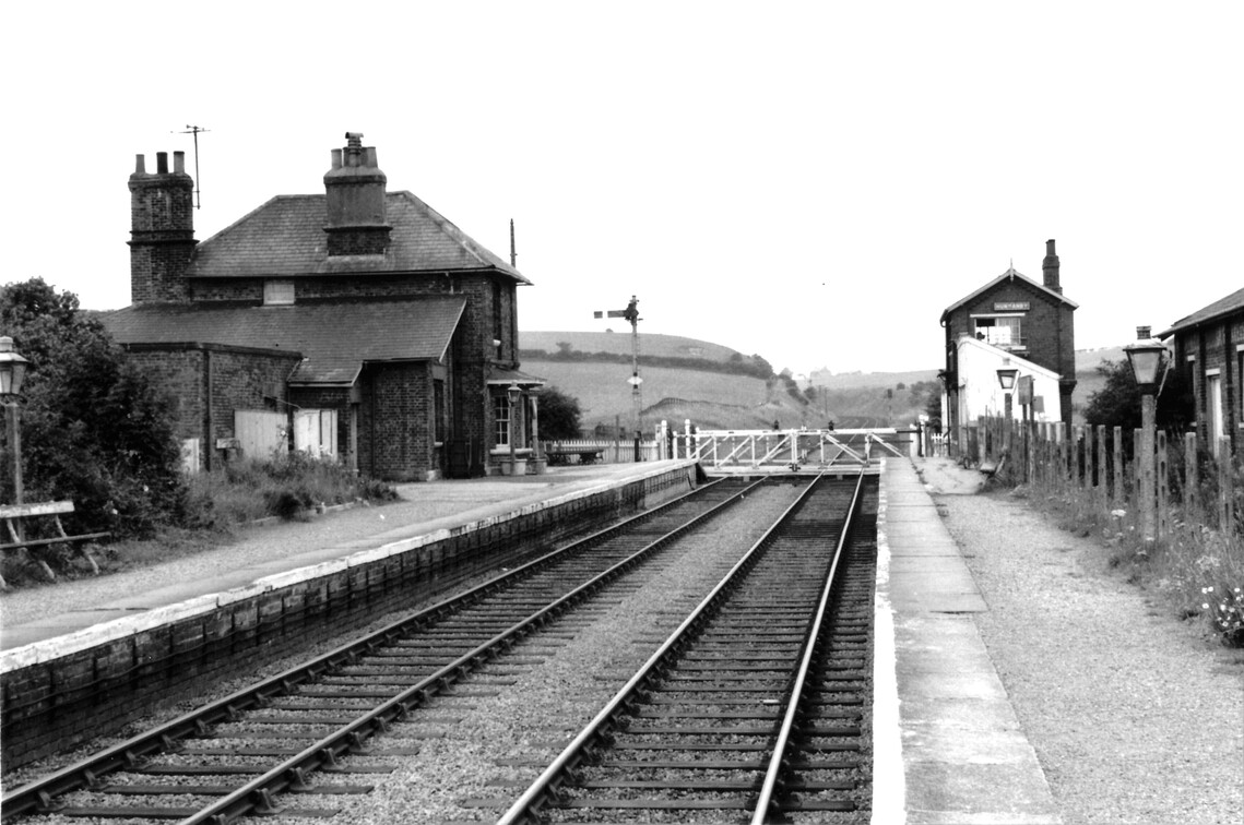 1970.8 Hunmanby Station looking towards Speeton