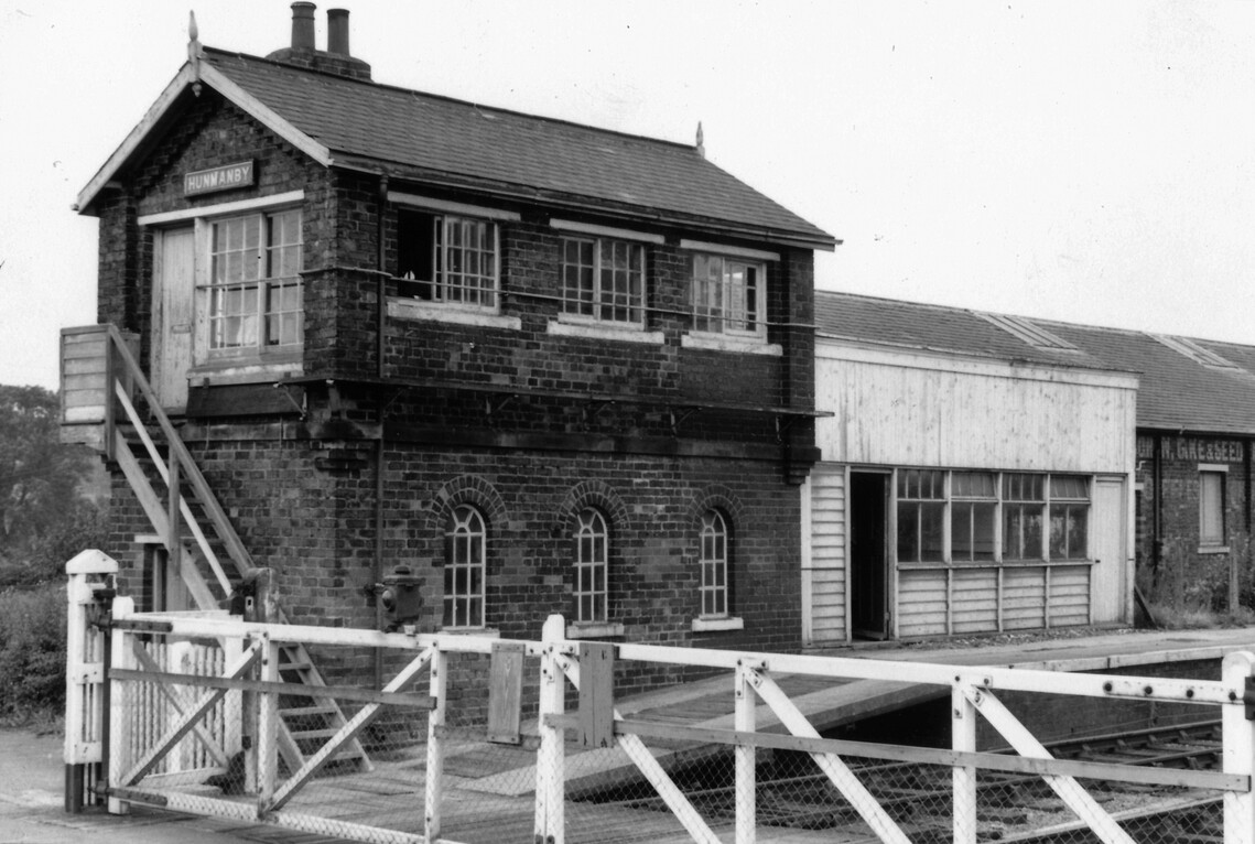 1970.8 Hunmanby Station looking towards Signal Box