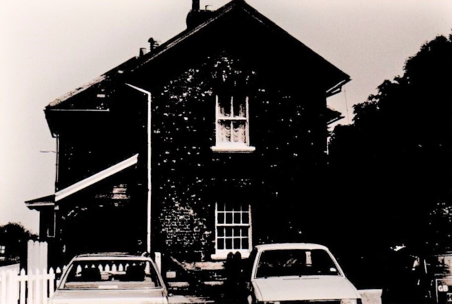1985 View of Hunmanby Railway Station  house from Bridlington Road