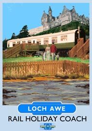 Loch Awe Railway Holiday postcard