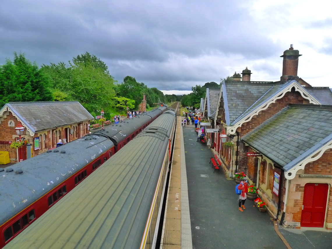Appleby Railway Station two charter trains Summer 2020