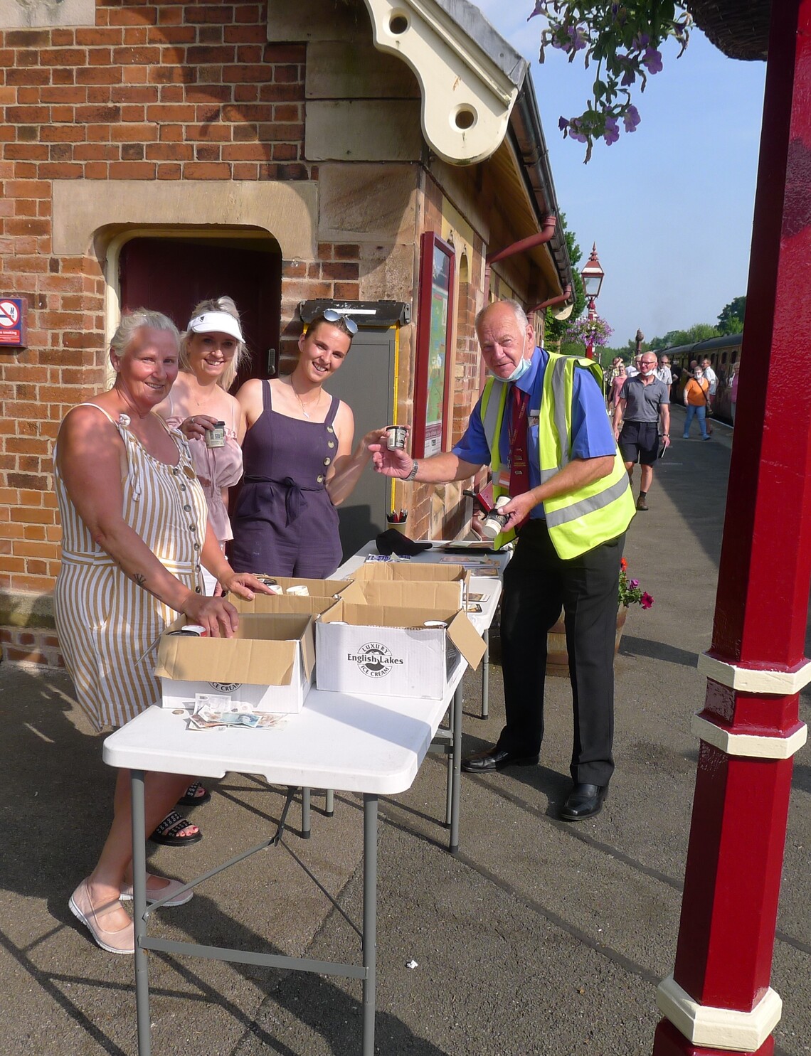Appleby Railway pop up ice cream stall for charter trains