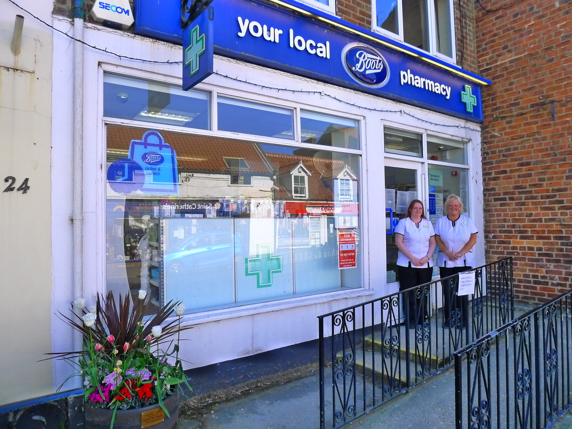 Staff from Boots Chemist on Bridlington Street