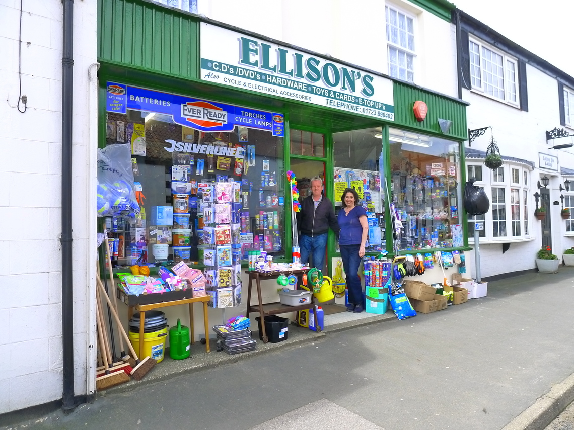 Ellisons, Hunmanby well stocked hardware store