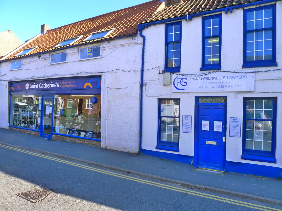 Outside of St. Catherine's Hospice Shop, Bridlington Street, Hunmanby