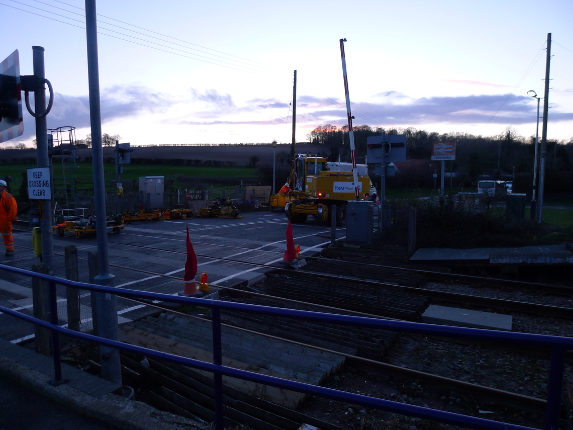 Nearing completion of the works between Hunmanby and Speeton in 2019