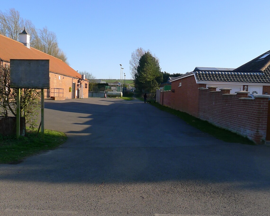 Sands Lane to Hunmanby Industrial Estate Road footpath, Hunmanby