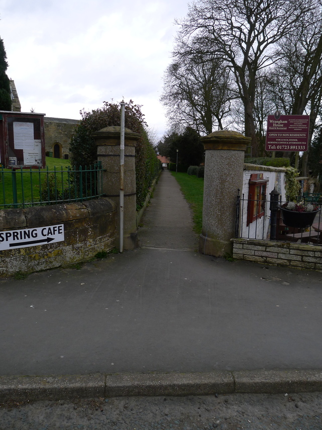 Church Walk, Church Hill to Stonegate footpath, Hunmanby