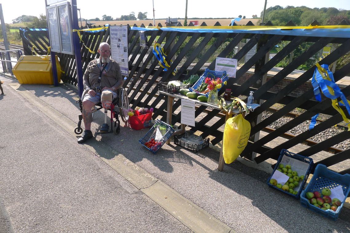 Harvest Giveaway Hunmanby Railway Station