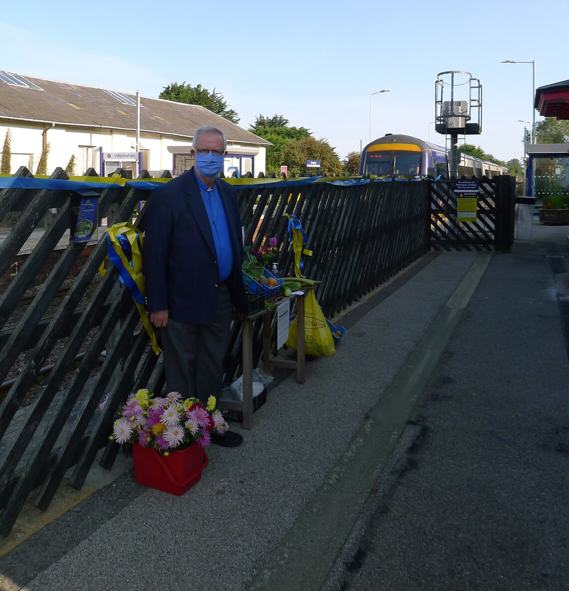 Harvest Giveaway at Hunmanby Railway Station