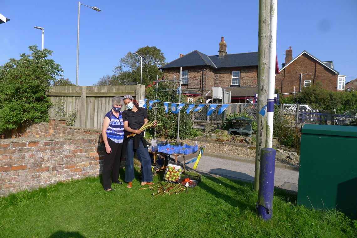 Harvest Giveaway at Hunmanby Railway Station