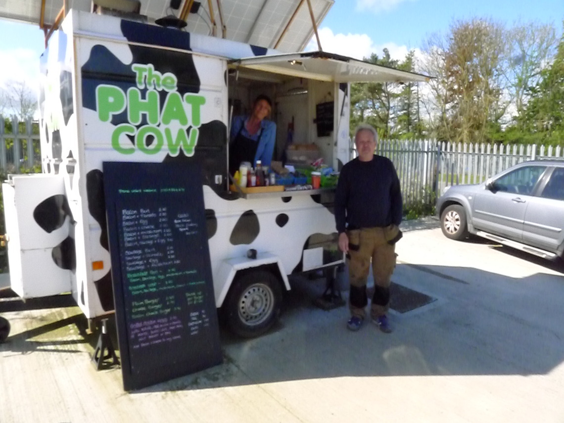 Phat Cow on Hunmanby Industrial Estate, solar powered!
