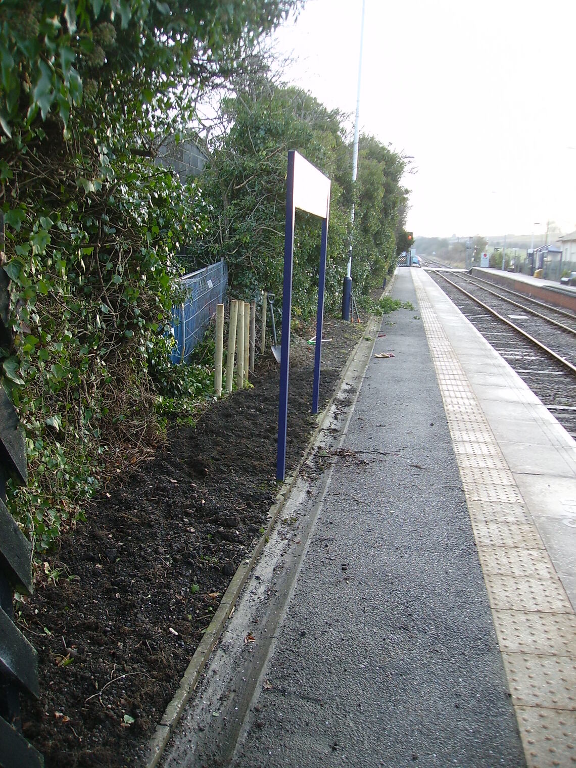 Hunmanby Railway Station looking towards Bridlington platform 1