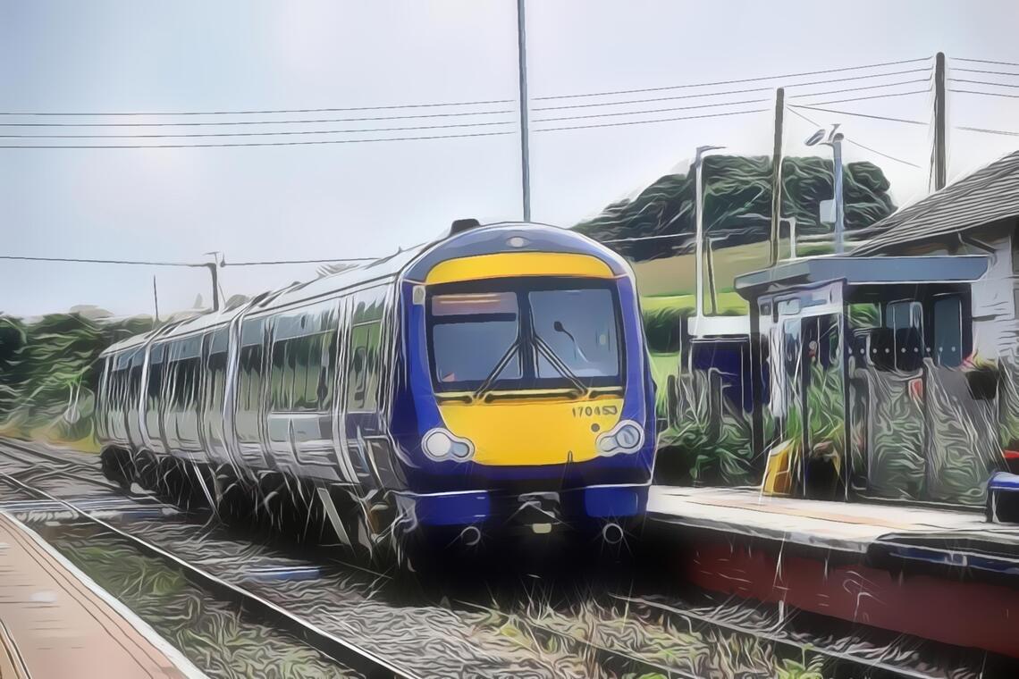 Paul's photo arty train at Hunmanby