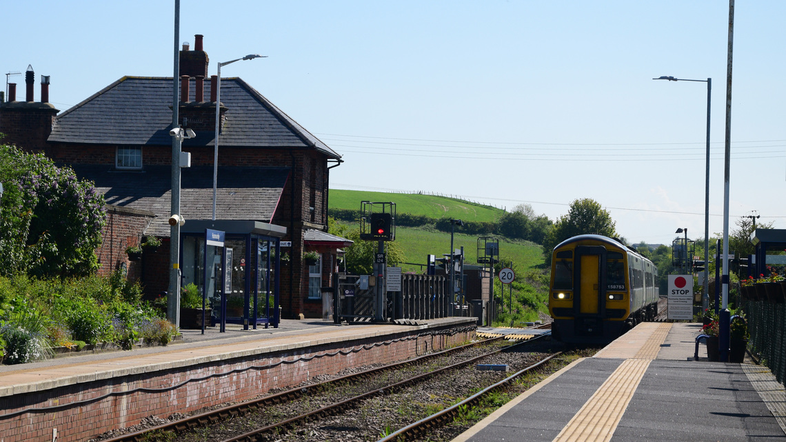 Paul's photo, summer at Hunmanby station summer 2021