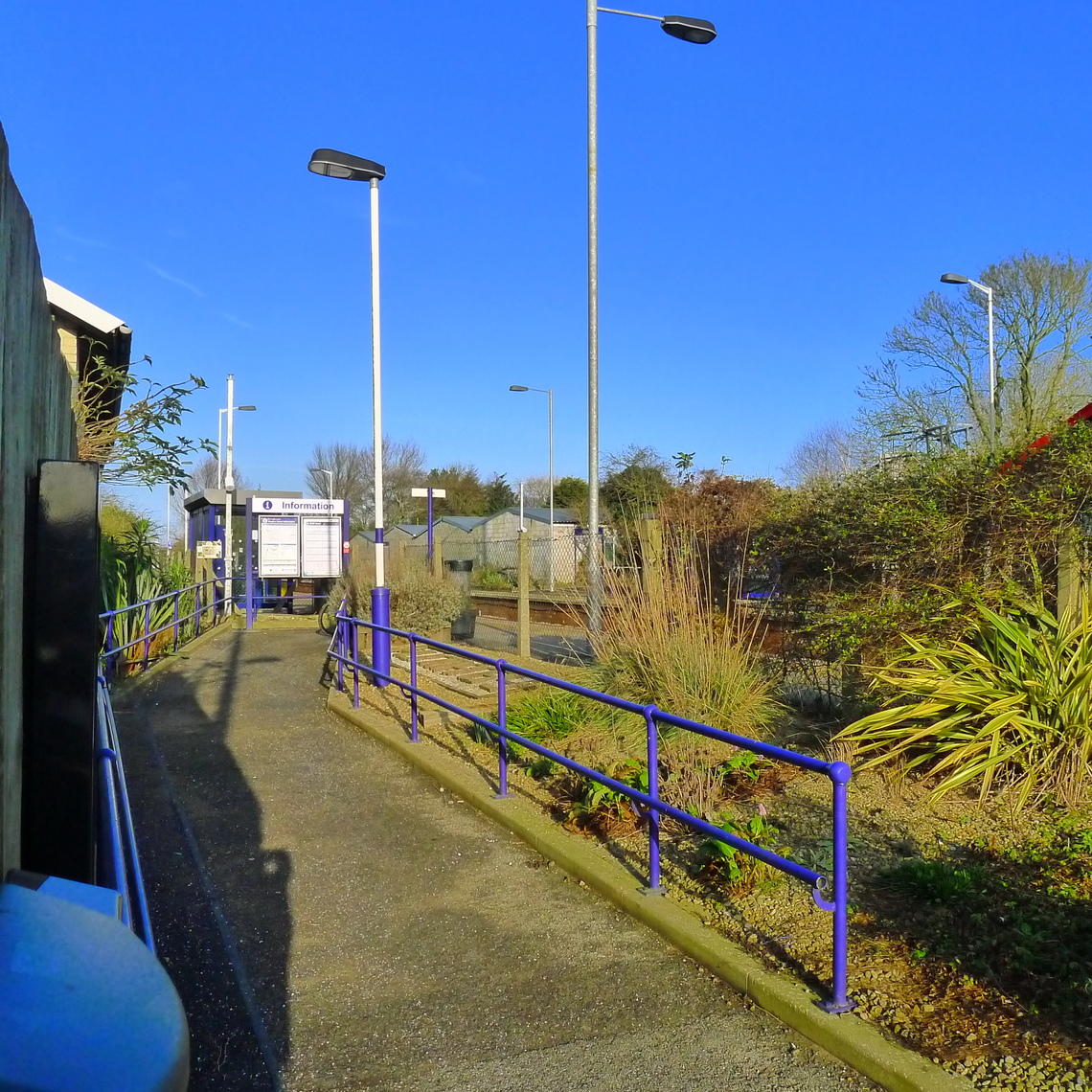 Entrance to the Scarborough Platform in the winter of 2018 at Hunmanby Railway Station